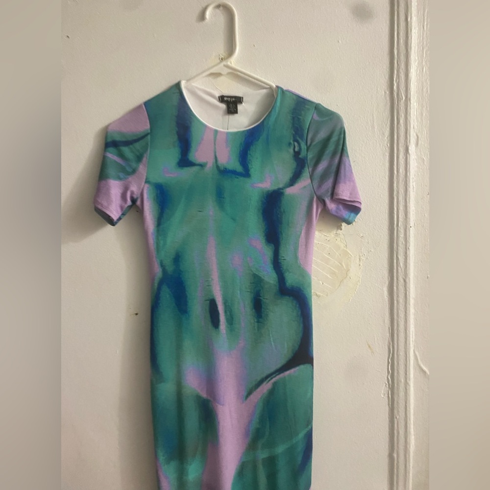 Multicolor tie dye dress. Size 2. Brand new condition- never worn.